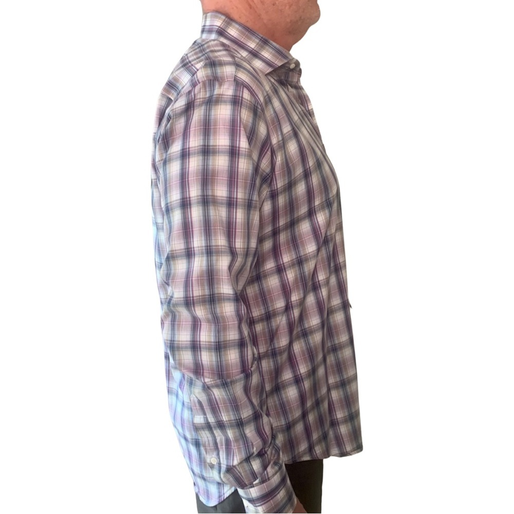 PETER MILLAR Collection Plaid Button Down Dress Shirt Cotton Size Large - Picture 6 of 16